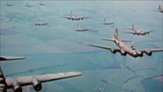 WW2  The Bombing of Germany Real Footage in Colour [upl. by Imoyik453]