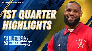 Team LeBron vs Team Giannis 1st Quarter Highlights  Feb 18  2024 NBA All Star Game [upl. by Inafit]