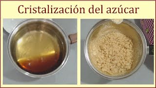 Cristalización del azucar  Cristalización del caramelo  Como hacer caramelo [upl. by Anailuig514]