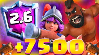 HOG 26 PUSH 7500 TROPHIES END SEASON  CLASH ROYALE [upl. by Herwick473]