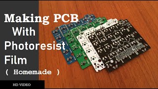 Making PCB with Photoresist Film [upl. by Ayoral]