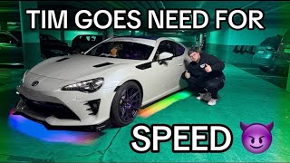 Tim goes Need for Speed  Unterbodenbeleuchtung installieren am Toyota GT86  ultraviolencegang [upl. by Kingsly]