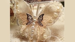 Lace Butterfly Tutorial [upl. by Zahc]