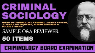 Criminology Board Exam Reviewer Criminal Sociology Sample QampA [upl. by Arraek]