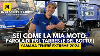 Pol Tarres e il Bottu presentano la Yamaha Ténéré Extreme 2024 all’italiano Motorally [upl. by Htrowslle]