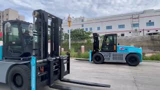 SOCMAs 10Ton Electric Forklift in Action Power Meets Sustainability [upl. by Shewchuk]