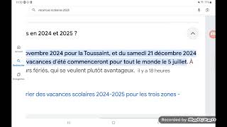 Rentrée Scolaire 2024 🏫🚸🎒 2025 École Primaire et Vacances Scolaires [upl. by Cly]