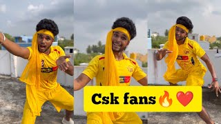 csk fans reaction  Goutham  trending csk dhoni [upl. by Nolasba]