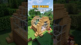 Easy Bee Farm Tutorial 🍯 minecraft [upl. by Ybot670]