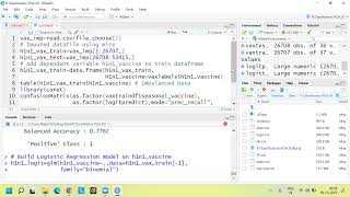 R for Datascience Imbalance Data H1N1 Flu Vaccine Prediction Oversampling Undersampling SMOTE [upl. by Yltneb696]