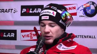 Press Conference with Dario Cologna stage 6 [upl. by Eicam]