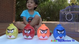 Bóc trứng Angry Birds  Săn bắt chim Angry Birds  Angry Birds surprise eggs ❤ AnAn ToysReview TV ❤ [upl. by Dleifniw]