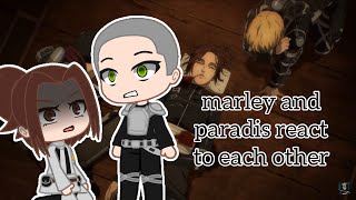 paradis and marley react to each other [upl. by Bogusz58]