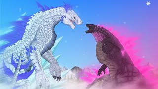 Evolved Godzilla vs Shimo  ANIMATION [upl. by Arvonio]