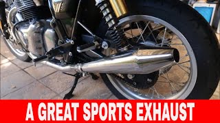 Royal Enfield Interceptor 650 Fitted Awsom Sounding Sports Exhaust [upl. by Zrike]