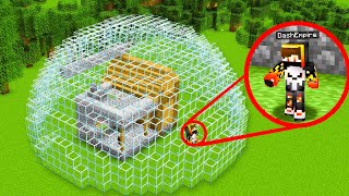 Villagers Trapped My House Inside GLASS PRISON in Minecraft [upl. by Yart249]