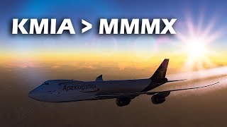 Miami to Mexico City  Atlas Air 7478F  VATSIM [upl. by Doreg]