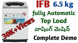 IFB Top Load Washing machine complete useful detailsIFB top load washing machine Demo in telugu [upl. by Hsara655]