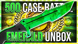 500 CASE BATTLE VS HAIX EMERALD UNBOX [upl. by Moreland]