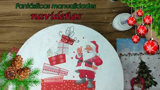 IDEAS NAVIDEÑAS para VENDER o REGALAR  CHRISTMAS POSTERS with RECYCLING  PÔSTERES DE NATAL  DIY [upl. by Ioj991]