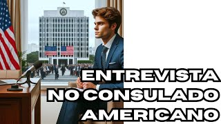 ENTREVISTA NO CONSULADO AMERICANO  VISTO L1B [upl. by Ocer]