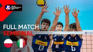 Full Match  Poland vs Italy  CEV U22 Volleyball European Championship 2024  Men SF [upl. by Oflodur286]