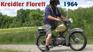 Ausfahrt mit dem Kreidler Florett Mokick 3 Gang K54 quotEiertankquot Bj 1964 [upl. by Ellenehc]