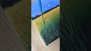 Beautiful field painting acrylicpainting art shorts [upl. by Zobkiw]