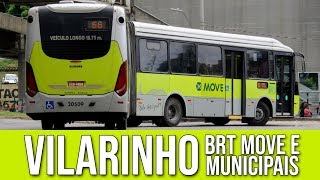 Estação Vilarinho Belo Horizonte  Parte 12  BRT MOVE e Municipais  Movimentação de Ônibus 102 [upl. by Ellerrehc90]