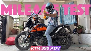 KTM 390 ADV 2023 MILEAGE TEST  ITS BETTER THAN XPULSE [upl. by Isyad]