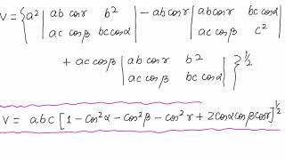 Volume of a unit cell in any crystal system [upl. by Lennahc924]