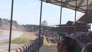 Initial Aftermath of Max VERSTAPPEN crash at Silverstone GP 2018 [upl. by Oflodur476]