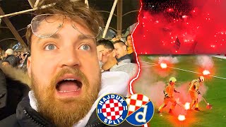 DAS KRASSESTE DERBY in Kroatien 🇭🇷😱  ESKALATION STADIONVLOG  Hajduk vs Dinamo  ViscaBarca [upl. by Eocsor565]