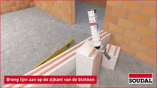 Soudabond Easy adhesive foam  blokken en isolatieplaten verlijmen [upl. by Aneg]