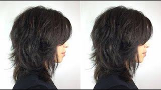 Easy Medium Shaggy Bob Haircut for women  Layered Bob cut [upl. by Asiul]