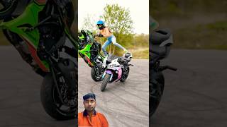 Lady bike rider🏍️🏍️😱🇧🇩 automobile youtubeshorts athlete ladybikers shorts [upl. by Ysor]