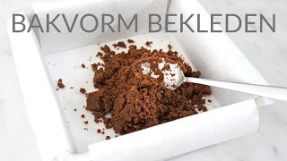 BAKTIP  Bakvorm bekleden [upl. by Almeria712]