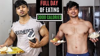 Full day of EATING🇮🇳 3000 calories INDIAN Bodybuilding Diet Plan [upl. by Odlabu]