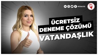 VATANDAŞLIK Ücretsiz Deneme Çözümü  Esra Özkan Karaoğlu KPSS 2022 [upl. by Oap]