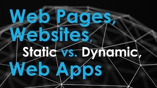 Web pages Websites and Web Applications [upl. by Mohandas]