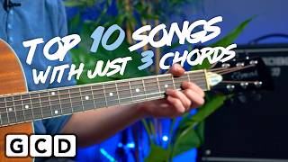 Play 10 guitar songs with 3 EASY chords  G C and D major [upl. by Pete]