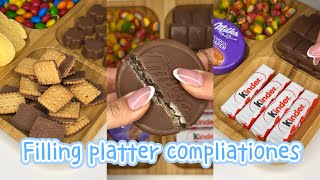 5 Filing platter with sweets compliations  Recent platters  asmr [upl. by Adnara]