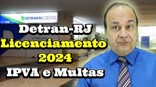 Detran RJ Licenciamento 2024 IPVA e Multas [upl. by Jeana584]