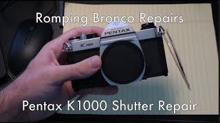 Pentax K1000 Shutter Repair [upl. by Shuma28]