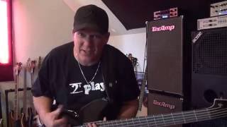 MTD Kingston CRB 5 string bass demo  Andy Irvine TDFC [upl. by Alomeda61]