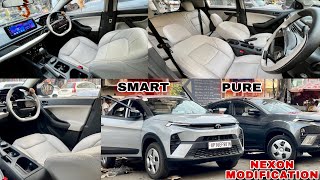 Nexon Facelift Smart Base Model Modified✅ Nexon Facelift Pure Modified✅ Tata Nexon Modification 2024 [upl. by Nonnerb]