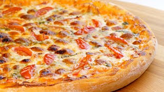 🍕Идеальное тесто для пиццы Два рецепта вкусной домашней пиццы в духовке🍕 [upl. by Merkley]