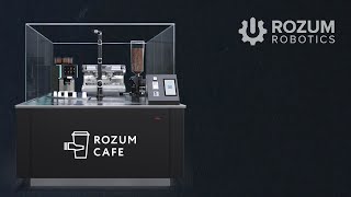 Robotic Barista and Cafe by Rozum Robotics [upl. by Nosnah577]