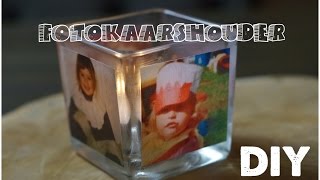 DIY Foto kaars houder maken  Leuk als cadeautje  Knutselen  CreaBella [upl. by Gildus257]