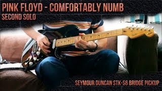 Comfortably Numb second solo cover  Seymour Duncan STKS6 in a Strat [upl. by Aleicarg390]